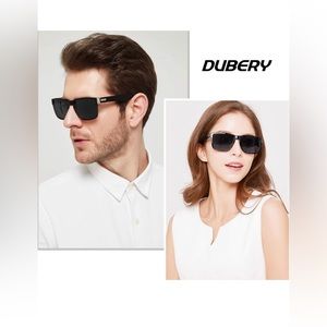 Dubery Vintage Sunglasses Polarized Unisex Retro Square D518